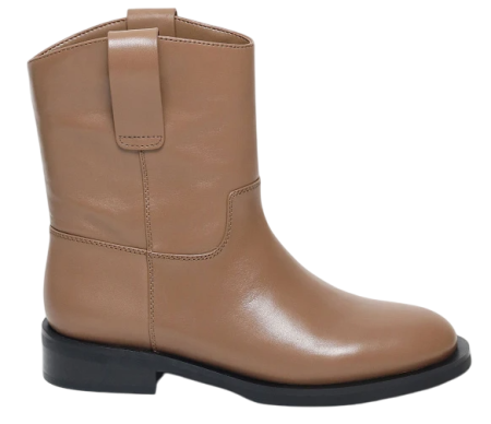 Полусапоги кожаные женские / Бежевый / 35 Полусапоги кожаные женские / Бежевый / 35