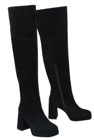 Сапоги велюровые женские / Черный / 37 Сапоги велюровые женские / Черный / 37