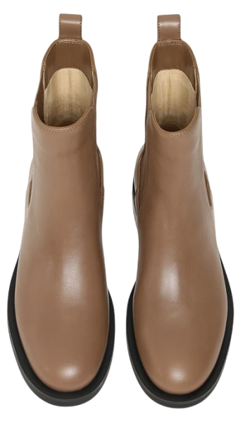 Полусапоги кожаные женские / Коричневый / 35