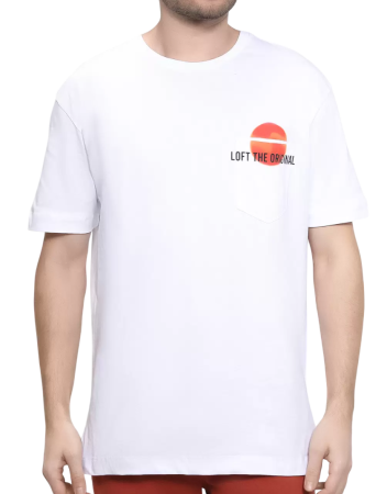 Футболка с принтом мужская / Белый / 50 Футболка с принтом мужская / Белый / 50