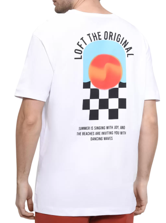 Футболка с принтом мужская / Белый / 50 Футболка с принтом мужская / Белый / 50