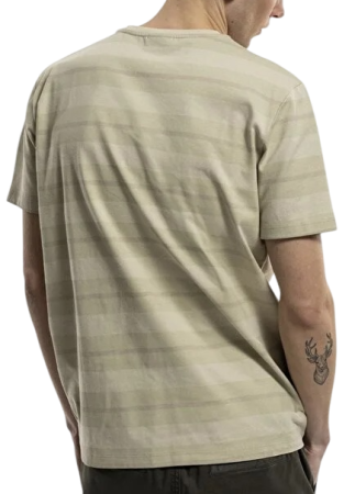 Футболка в полоску мужская / Хаки / 46 Футболка в полоску мужская / Хаки / 46