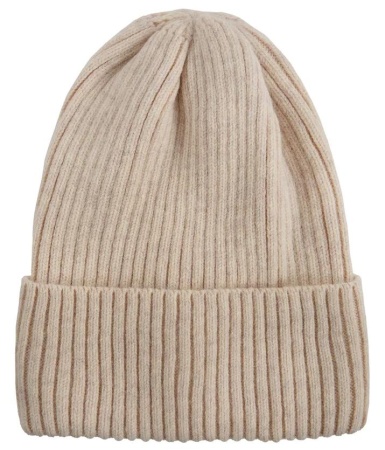 Шапка с шерстью женская / Бежевый / 56 Шапка с шерстью женская / Бежевый / 56