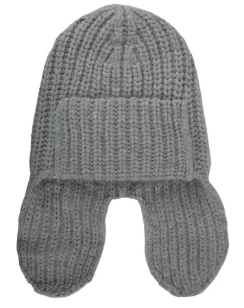 Шапка с шерстью женская / Серый / 56 Шапка с шерстью женская / Серый / 56