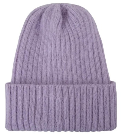 Шапка с шерстью женская / Сиреневый / 56 Шапка с шерстью женская / Сиреневый / 56