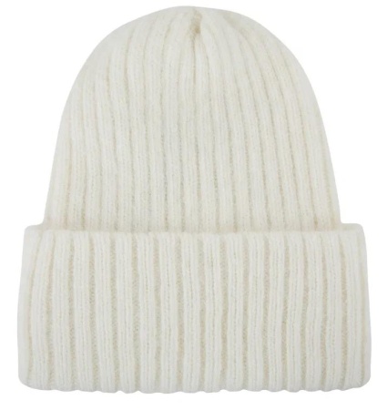 Шапка с шерстью женская / Молочный / 56 Шапка с шерстью женская / Молочный / 56