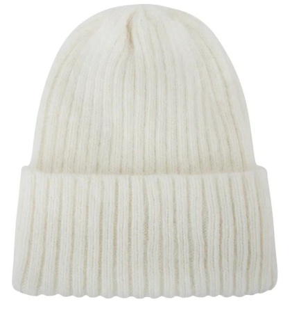Шапка с шерстью женская / Молочный / 56 Шапка с шерстью женская / Молочный / 56