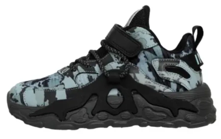 Кроссовки с принтом для мальчика / Серый / 36