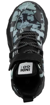 Кроссовки с принтом для мальчика / Серый / 36