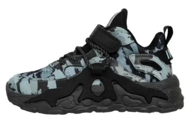 Кроссовки с принтом для мальчика / Серый / 34