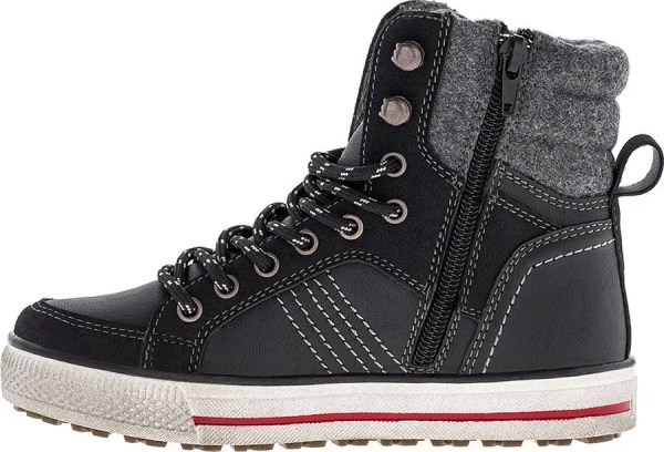 Ботинки из экокожи для мальчика / Черный / 31