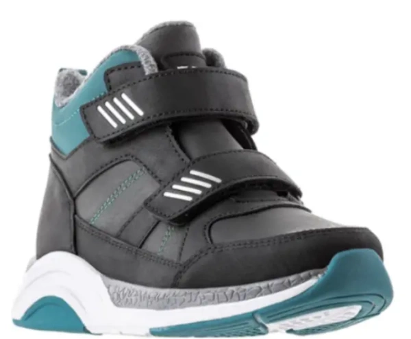 Ботинки из экокожи для мальчика / Черный / 34