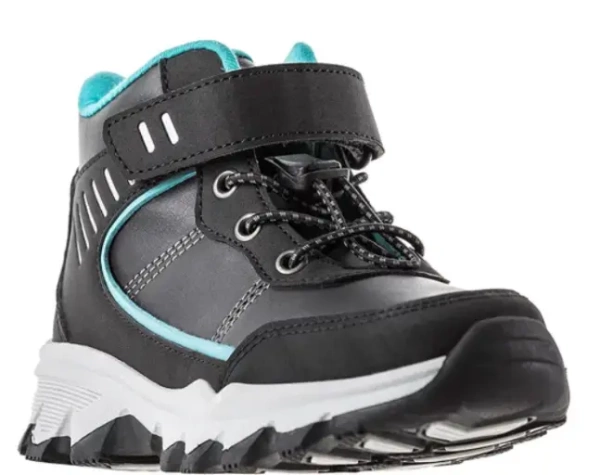 Ботинки из экокожи для мальчика / Черный / 30