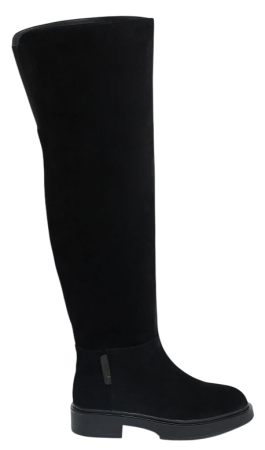 Ботфорты кожаные женские / Черный / 38 Ботфорты кожаные женские / Черный / 38