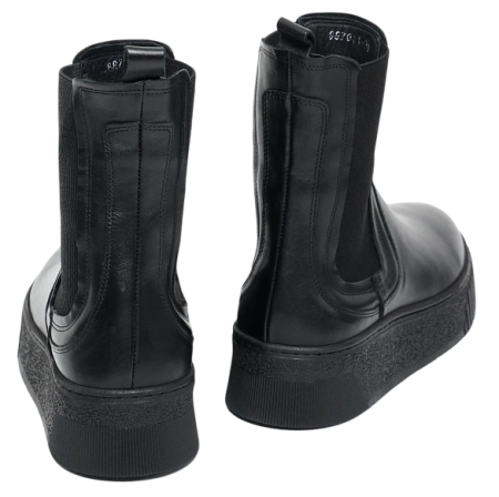 Ботинки кожаные женские / Черный / 40 Ботинки кожаные женские / Черный / 40