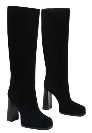 Сапоги велюровые женские / Черный / 36 Сапоги велюровые женские / Черный / 36