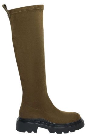 Сапоги велюровые женские / Хаки / 37 Сапоги велюровые женские / Хаки / 37