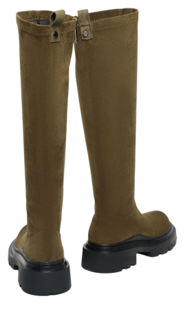 Сапоги велюровые женские / Хаки / 37 Сапоги велюровые женские / Хаки / 37