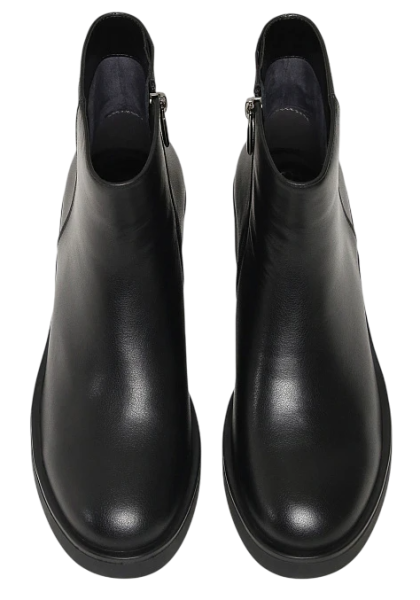 Полусапоги кожаные женские / Черный / 36