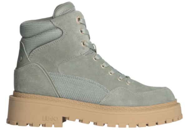 Ботинки на шнуровке женские / Хаки / 36