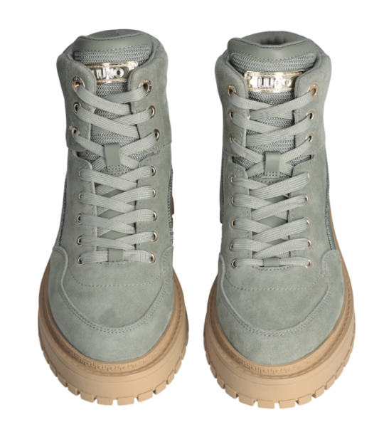 Ботинки на шнуровке женские / Хаки / 36