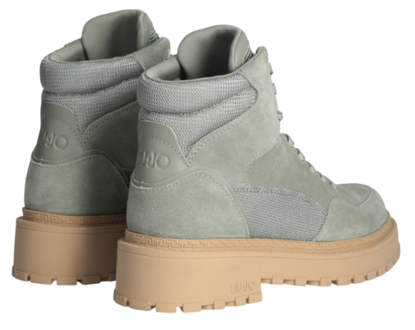 Ботинки на шнуровке женские / Хаки / 36