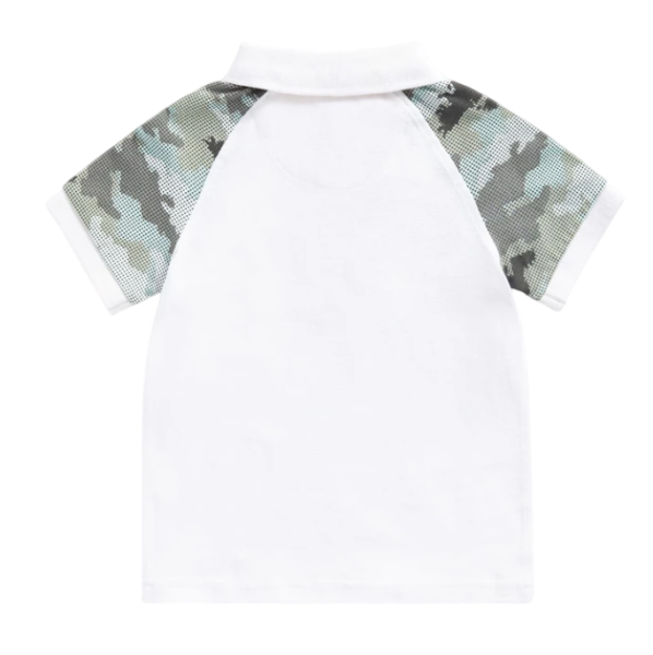 Поло с коротким рукавом для мальчика / Белый / 140