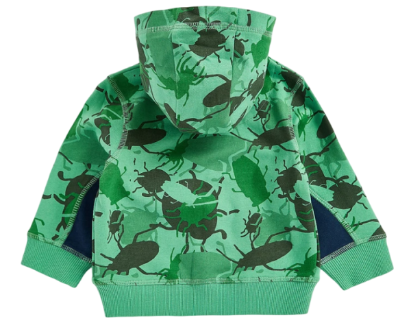 Толстовка с капюшоном детская / Зеленый / 110