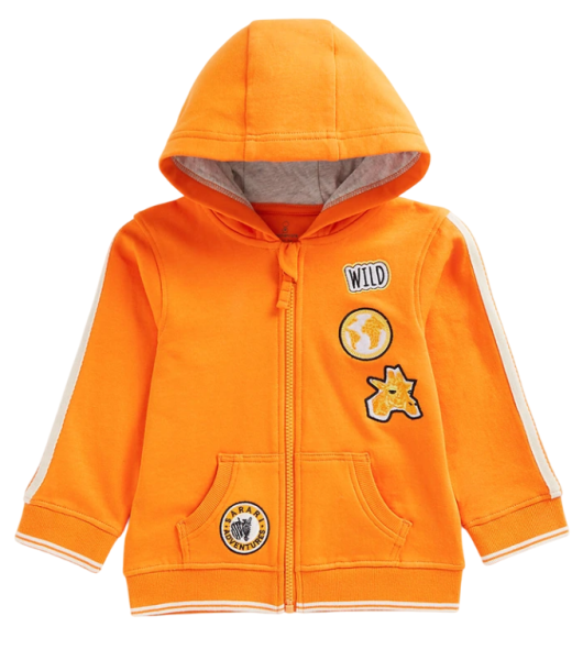 Толстовка с капюшоном детская / Желтый / 104