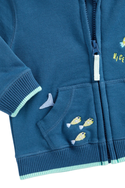 Толстовка с капюшоном для мальчика / Синий / 104