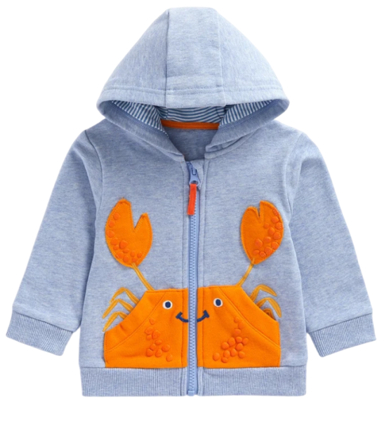 Толстовка с капюшоном детская / Синий / 104