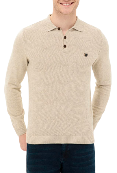 Джемпер из хлопка мужской / Бежевый / 46 Джемпер из хлопка мужской / Бежевый / 46