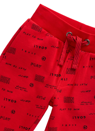 Брюки спортивные для мальчика / Красный / 104