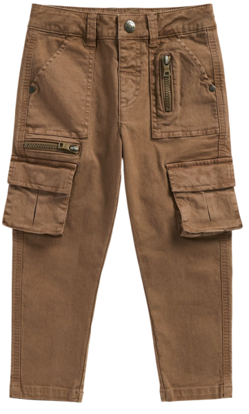 Брюки джинсовые для мальчика / Коричневый / 104