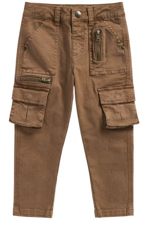 Брюки джинсовые для мальчика / Коричневый / 104