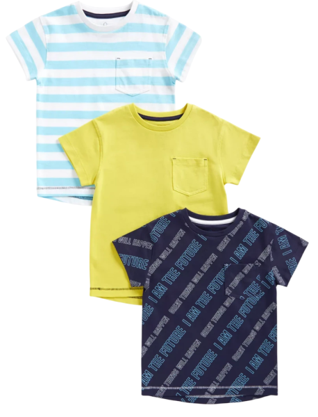 Футболка хлопковая для мальчика / Тёмно-синий / 104