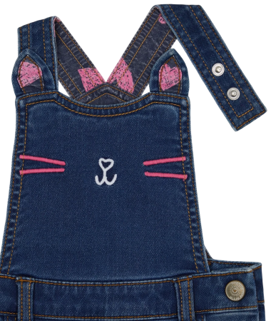 Полукомбинезон джинсовый детский / Синий / 86