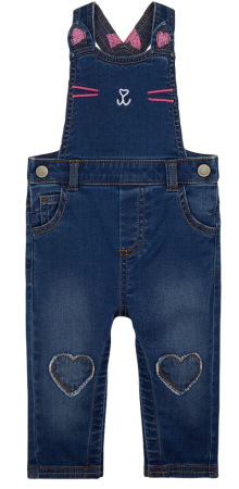 Полукомбинезон джинсовый детский / Синий / 92