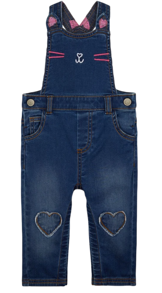 Полукомбинезон джинсовый детский / Синий / 98