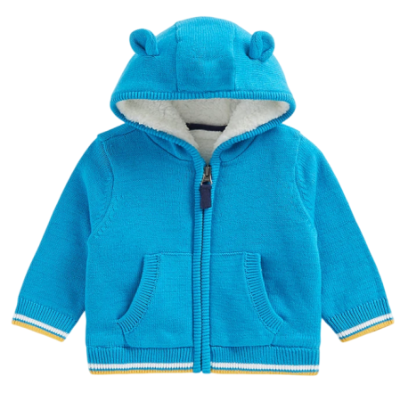Кардиган с капюшоном детский / Синий / 86