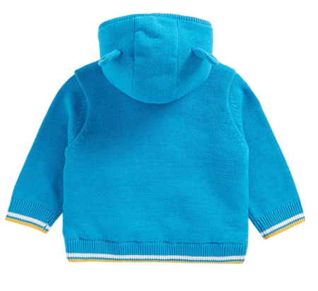 Кардиган с капюшоном детский / Синий / 86