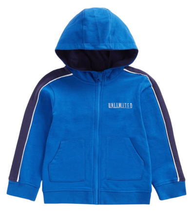 Толстовка с капюшоном для мальчика / Синий / 104 Толстовка с капюшоном для мальчика / Синий / 104
