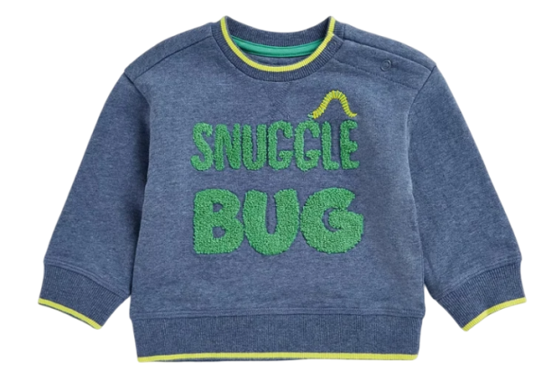 Свитшот с принтом для мальчика / Тёмно-синий / 98