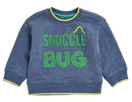 Свитшот с принтом для мальчика / Тёмно-синий / 98