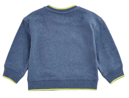 Свитшот с принтом для мальчика / Тёмно-синий / 98