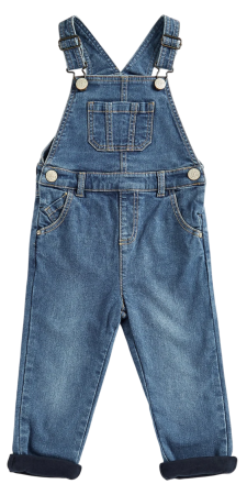 Полукомбинезон джинсовый детский / Синий / 104
