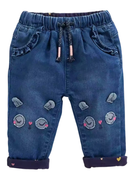 Брюки джинсовые детские / Синий / 92