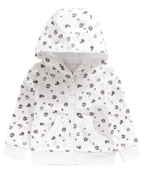 Толстовка с капюшоном детская / Белый / 98