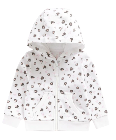 Толстовка с капюшоном детская / Белый / 98