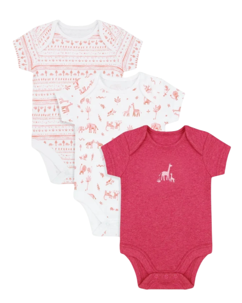 Боди хлопковое детское  / Розовый / 92